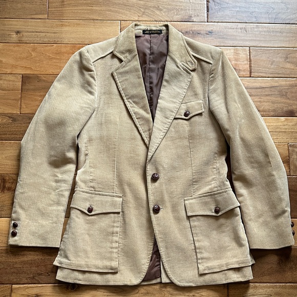 Vtg Colony Square corduroy western style blazer jacket